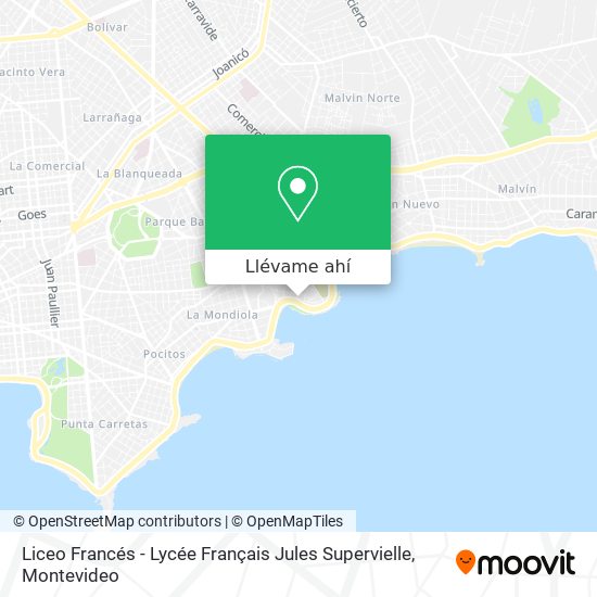 Mapa de Liceo Francés - Lycée Français Jules Supervielle