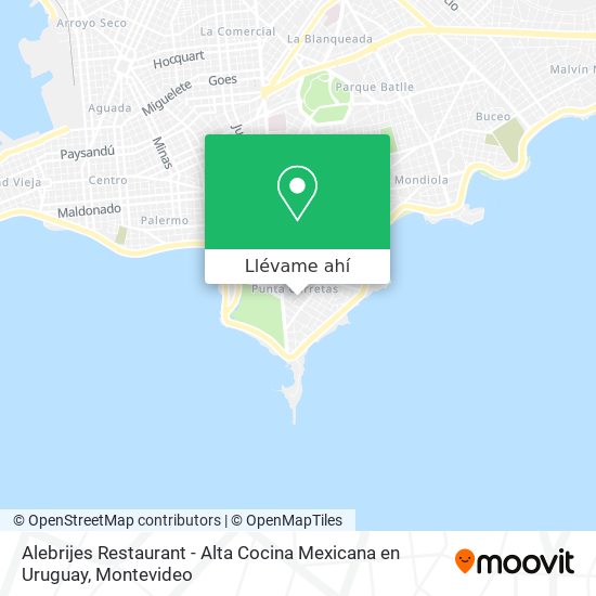 Mapa de Alebrijes Restaurant - Alta Cocina Mexicana en Uruguay