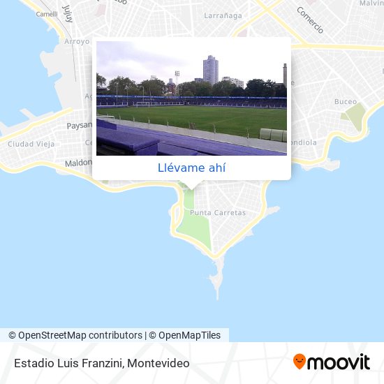 Mapa de Estadio Luis Franzini