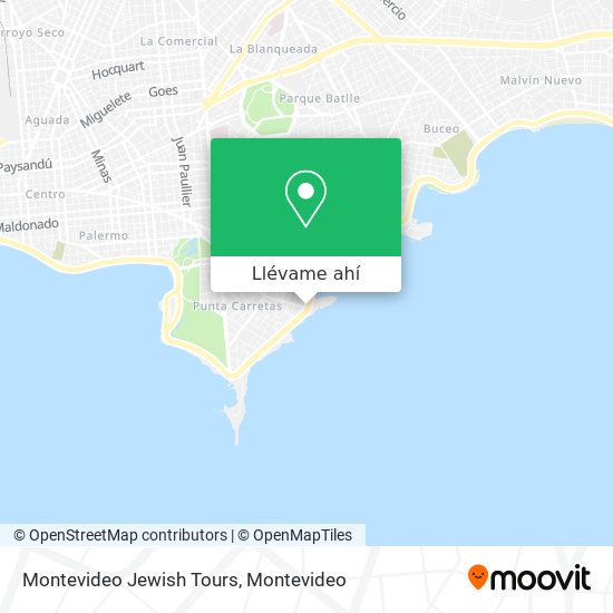 Mapa de Montevideo Jewish Tours