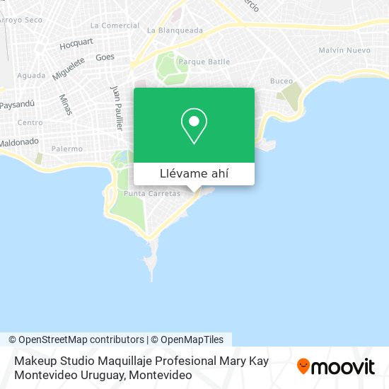 Mapa de Makeup Studio Maquillaje Profesional Mary Kay Montevideo Uruguay