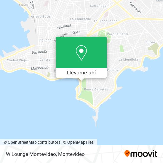 Mapa de W Lounge Montevideo