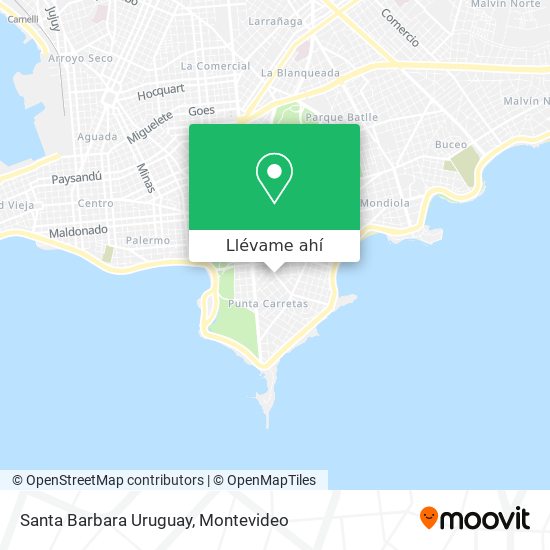 Mapa de Santa Barbara Uruguay