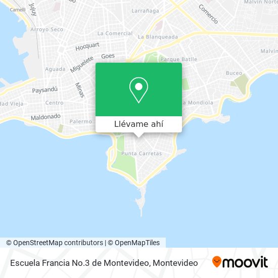 Mapa de Escuela Francia No.3 de Montevideo