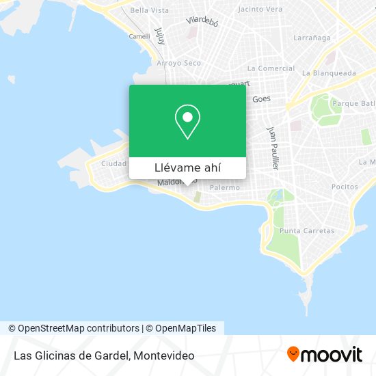 Mapa de Las Glicinas de Gardel