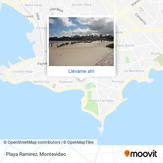 Mapa de Playa Ramirez