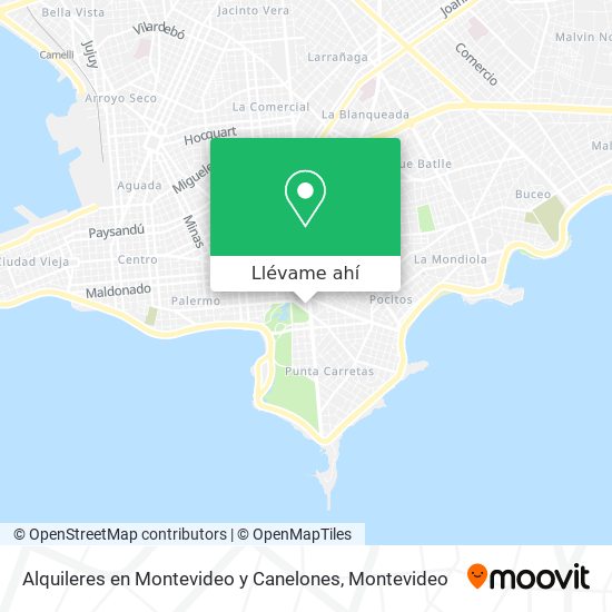 Mapa de Alquileres en Montevideo y Canelones
