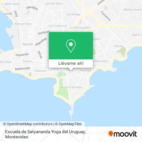 Mapa de Escuela de Satyananda Yoga del Uruguay