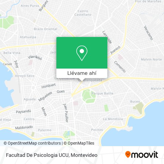 Mapa de Facultad De Psicologia UCU