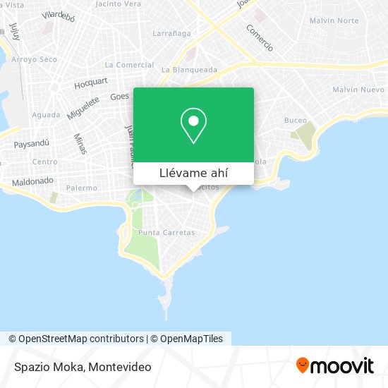 Mapa de Spazio Moka