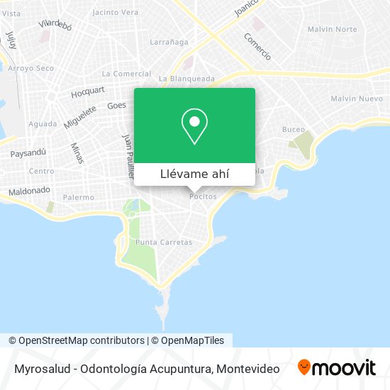 Mapa de Myrosalud - Odontología Acupuntura