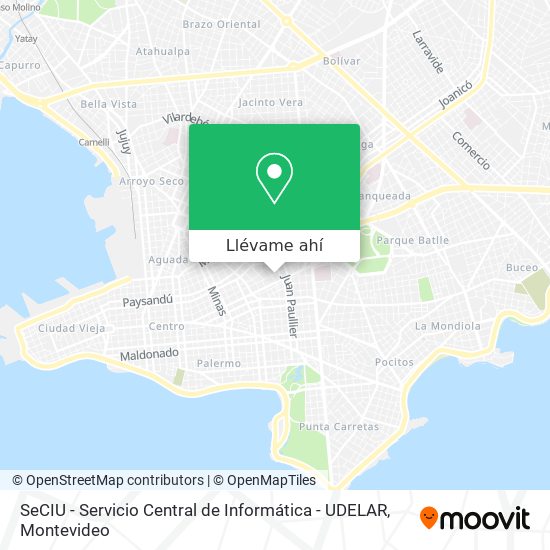 Mapa de SeCIU - Servicio Central de Informática - UDELAR