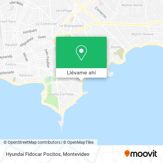 Mapa de Hyundai Fidocar Pocitos