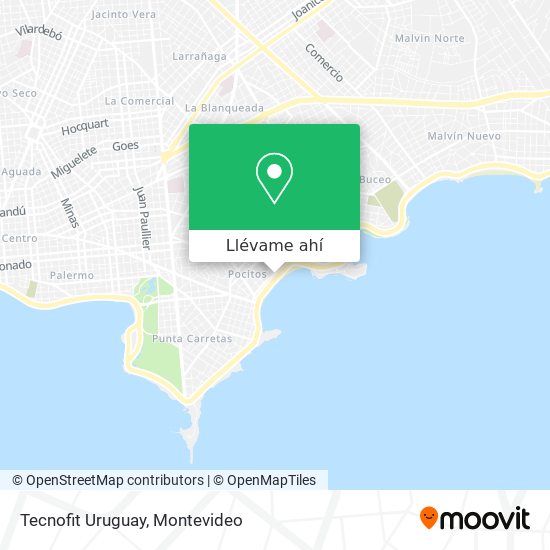 Mapa de Tecnofit Uruguay