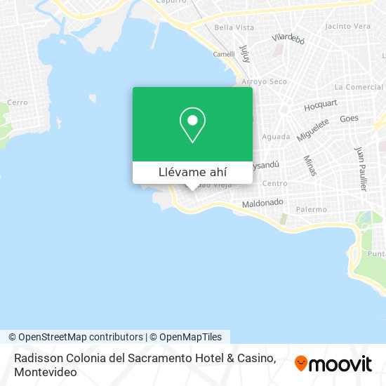 Mapa de Radisson Colonia del Sacramento Hotel & Casino