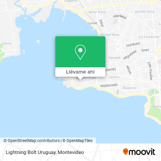 Mapa de Lightning Bolt Uruguay