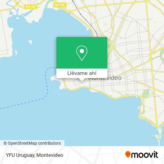 Mapa de YFU Uruguay