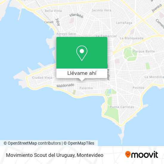 Mapa de Movimiento Scout del Uruguay