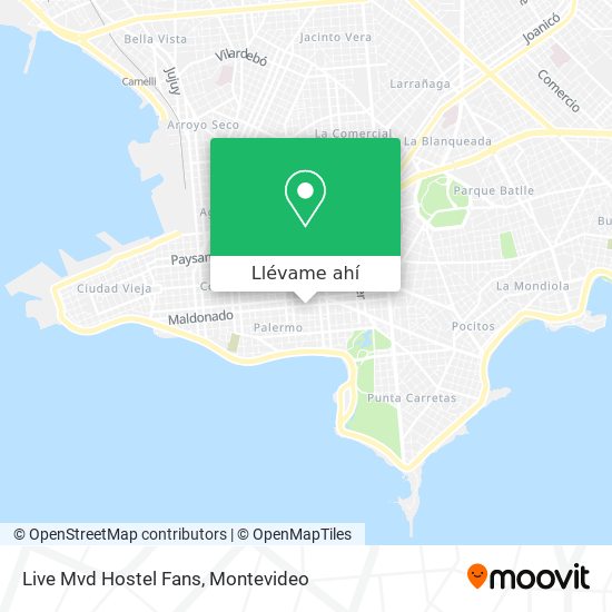 Mapa de Live Mvd Hostel Fans