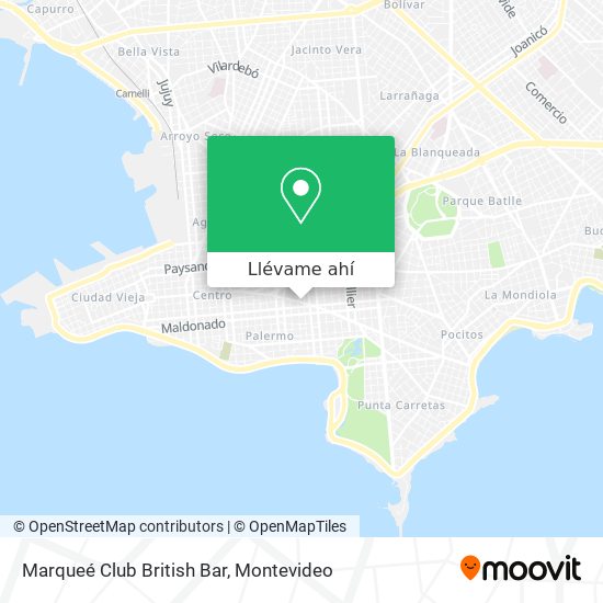 Mapa de Marqueé Club British Bar