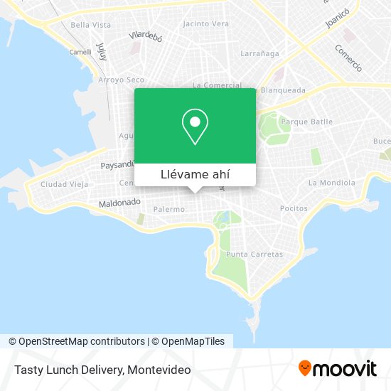 Mapa de Tasty Lunch Delivery