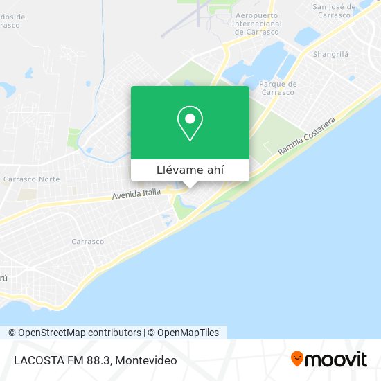 Mapa de LACOSTA FM 88.3