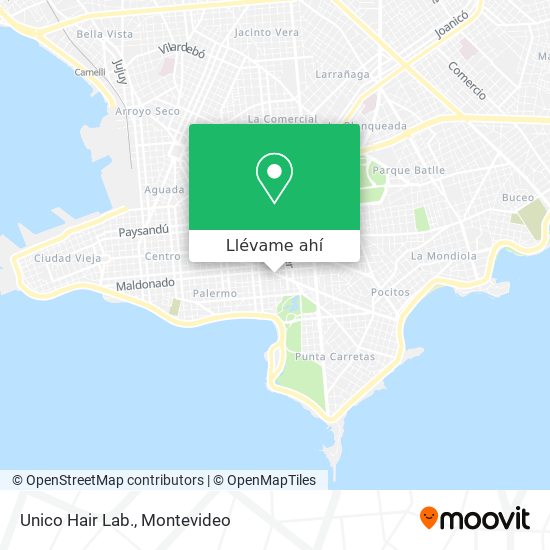 Mapa de Unico Hair Lab.