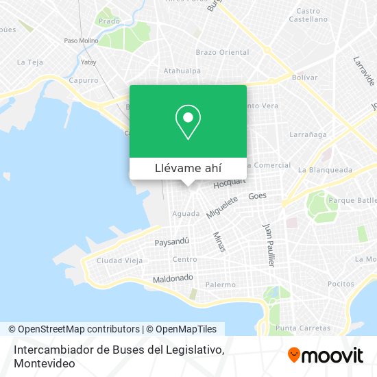 Mapa de Intercambiador de Buses del Legislativo