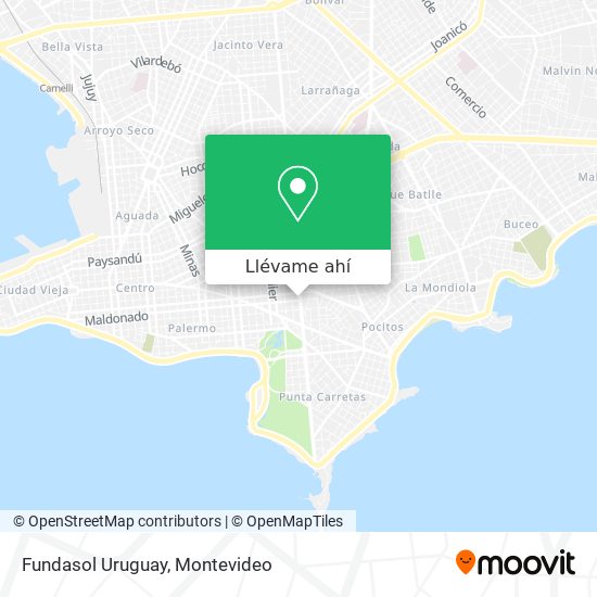 Mapa de Fundasol Uruguay