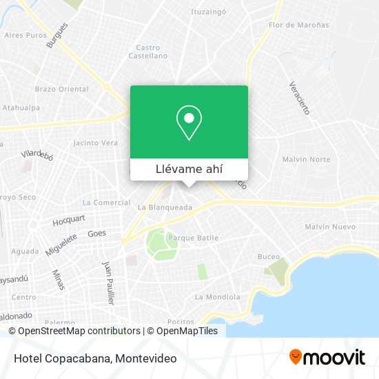 Mapa de Hotel Copacabana