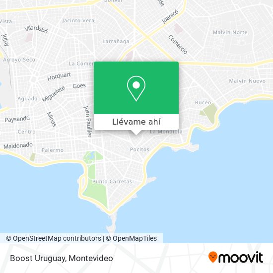 Mapa de Boost Uruguay