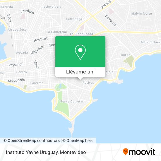 Mapa de Instituto Yavne Uruguay