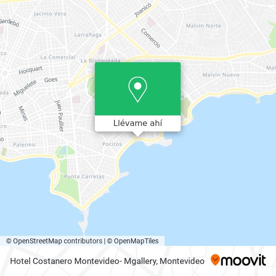Mapa de Hotel Costanero Montevideo- Mgallery