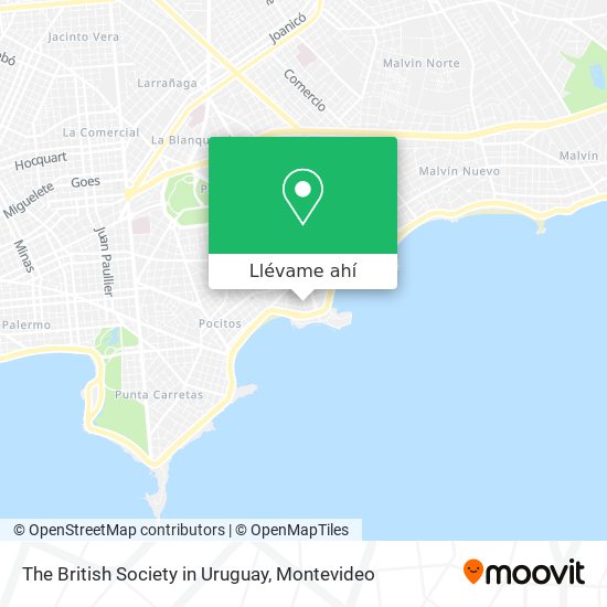 Mapa de The British Society in Uruguay