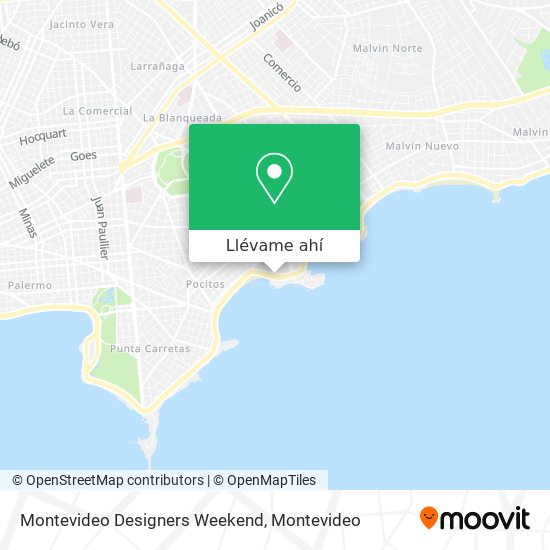 Mapa de Montevideo Designers Weekend