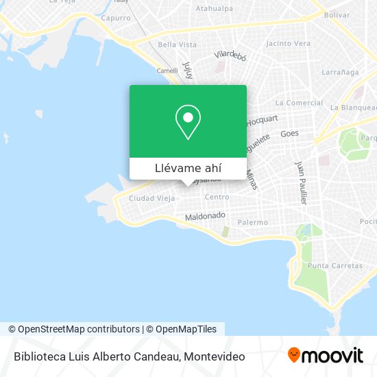 Mapa de Biblioteca Luis Alberto Candeau