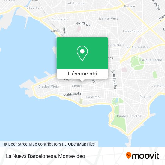 Mapa de La Nueva Barcelonesa