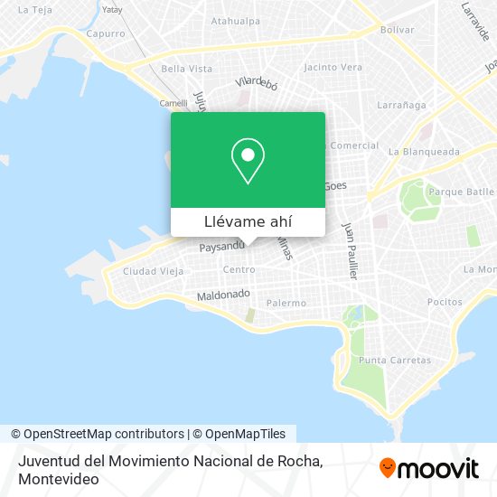 Mapa de Juventud del Movimiento Nacional de Rocha