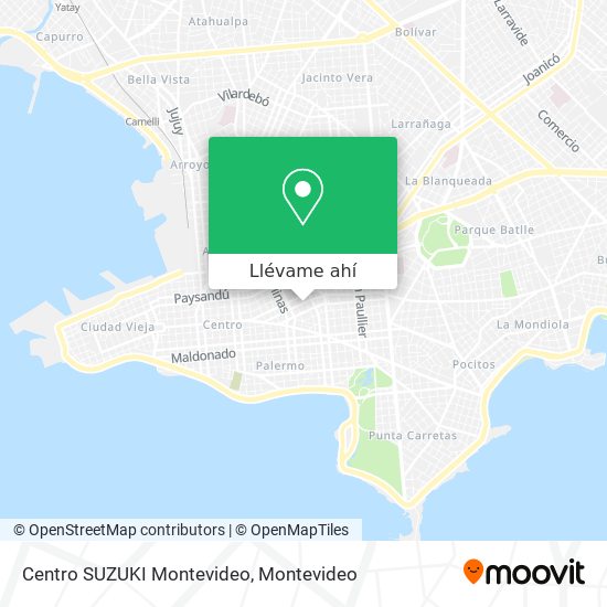 Mapa de Centro SUZUKI Montevideo