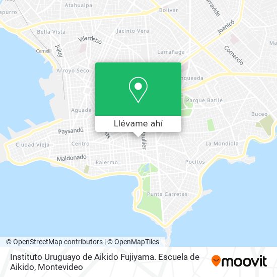 Mapa de Instituto Uruguayo de Aikido Fujiyama. Escuela de Aikido