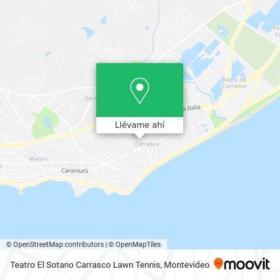 Mapa de Teatro  El Sotano  Carrasco Lawn Tennis