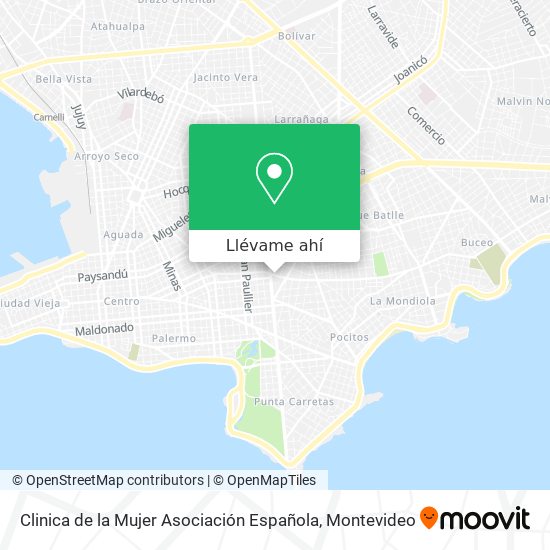 Mapa de Clinica de la Mujer Asociación Española