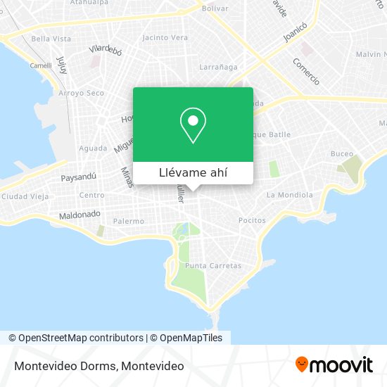 Mapa de Montevideo Dorms