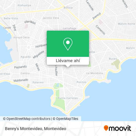 Mapa de Benny's Montevideo