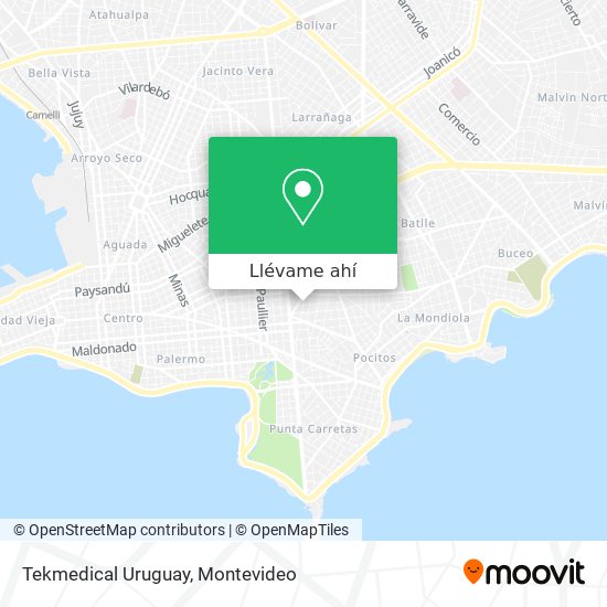 Mapa de Tekmedical Uruguay