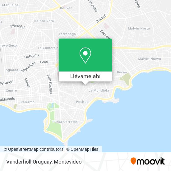 Mapa de Vanderholl Uruguay