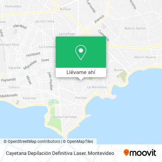 Mapa de Cayetana Depilación Definitiva Laser