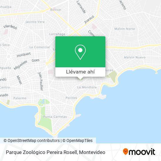 Mapa de Parque Zoológico Pereira Rosell