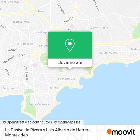 Mapa de La Pasiva de Rivera y Luis Alberto de Herrera