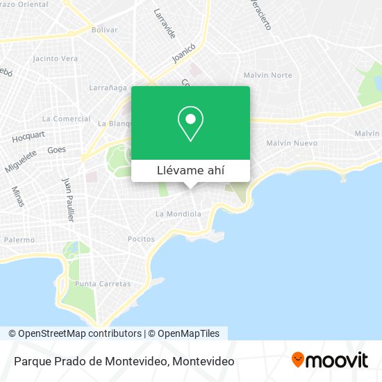 Mapa de Parque Prado de Montevideo